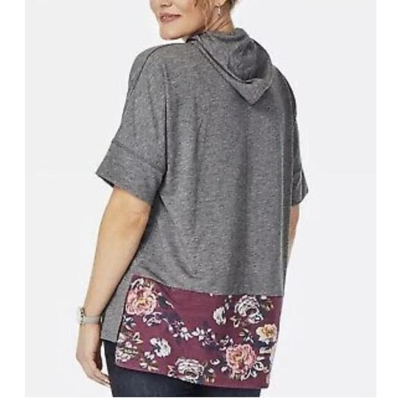 Matilda Jane top size S floral hooded - Picture 4 of 12
